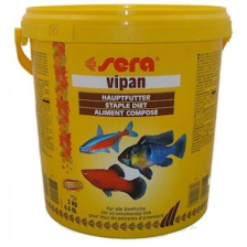 Корм для рыб VIPAN 10 л (крупные хлопья, ведро)