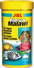 JBL NovoMalawi - Корм в форме хлопьев для растительноядных цихлид из озер Малави и Таньгаика, 250 мл. (38 г.)