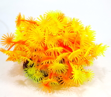 Коралл пластиковый желто-красный 10х10х10см (CA006RY)