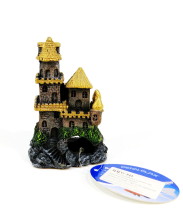 Декоративное украшение- Магический замок, супер-малый с желтой крышей