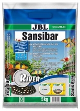 JBL Sansibar RIVER - Декоративный грунт для аквариума, светлый, мелкий, с черными вкраплениями, 10 к