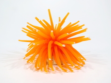 Коралл силиконовый на керамической основе, оранжевый, 13х13х10см (RT172LOR)