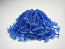Коралл силиконовый на керамической основе, синий, 13х13х10см (RT187B)