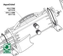 JBL UV-C 110 сasing centre - Внешний корпус УФ-стерилизатора AquaCristal UV-C 110W
