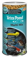 Pond MultiMix 4л, корм для прудовых рыб, гранулы, хлопья, таблетки, гаммарус
