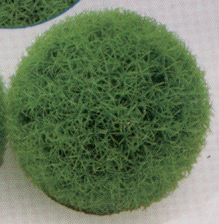 Растение пластиковое Коврик-шар D=14см зеленое (2864_14)