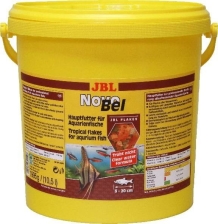 JBL NovoBel - Основной корм в форме хлопьев для всех аквариумных рыб, 10,5 л (1995 г)