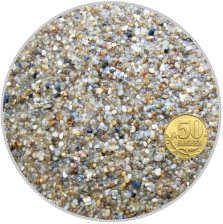 Грунт "Биодизайн" окатанный кварцевый песок (желтый) фр. 0,8-2 мм, пакет 4л, 6,4кг (шт.)