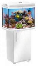 Морской аквариум REFF MASTER LED.(Aquael) 80л. белый, Marine 2x6w + Actinic 2x6w
