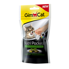 Gimcat Подушечки Нутри Покетс с кошачьей мятой и мультивитаминами д/кошек, 60г (400723)