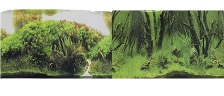 Фон для аквариума двухсторонний Коряги с растениями/Растительные холмы 50х100см (9084/9085)