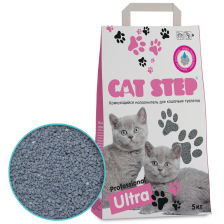 Наполнитель для кошачьих туалетов Cat Step Professional Ultra 5 кг, комкующийся