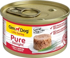 Gimdog Pure Delight "тунец с говядиной" д/собак, 85г (513195)