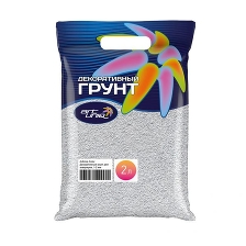 ArtUniq Color White - Декоративный грунт для аквариума "Белый", 1-2 мм, 3 кг, 2 л