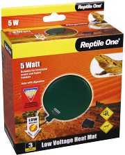 Reptile One ReptiMat 5w - Термоковрик для террариумов, диам 24 см, 5 Вт