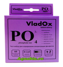 VladOx PO4 тест - профессиональный набор для измерения уровня фосфатов (PO4) в воде