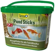 Pond Sticks 7л (ведро), корм для прудовых рыб, гранулы для основного питания