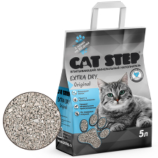 Наполнитель впитывающий минеральный CAT STEP Extra Dry Original, 5 л