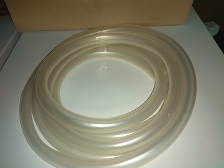 Шланг для воды и аэрации, белый полупрозрачный силиконовый мягкий, диам. 8х12 мм, 1 п.м.